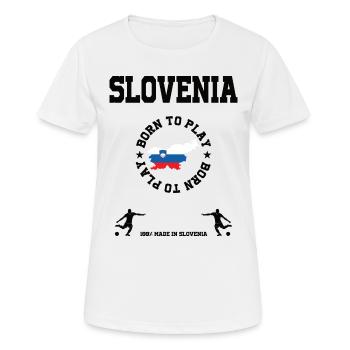 Slovenia - Women's Breathable T-Shirt - white - Front - AI Model Female 172 dark (172cm)