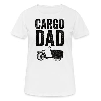 Cargo Dad Cargo Bike Cargobike - Women's Breathable T-Shirt - white - Front - AI Model Female 172 dark (172cm)