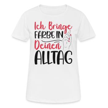 I Bring Paint Painter Dad Varnisher - Women's Breathable T-Shirt - white - Front - AI Model Female 172 dark (172cm)