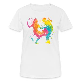 Tanzen Swing 60s Boogie Woogie - Frauen T-Shirt atmungsaktiv - Weiß - Vorne - AI Model Female 172 dark (172cm)