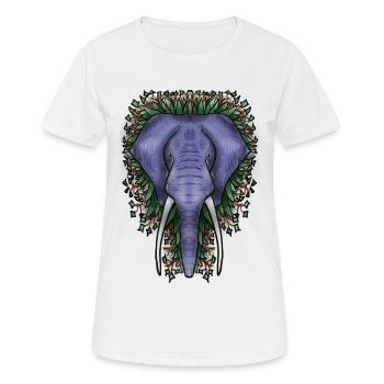 Eric von Jon Ball - Frauen T-Shirt atmungsaktiv - Weiß - Vorne - AI Model Female 172 dark (172cm)