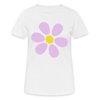 Flower pastel flower flowers pastel flowers lilac - Women's Breathable T-Shirt - white - Front - AI Model Female 172 dark (172cm)