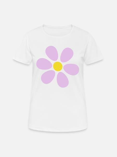 Fleur fleur pastel fleurs fleurs pastel lilas - T-shirt respirant Femme - blanc