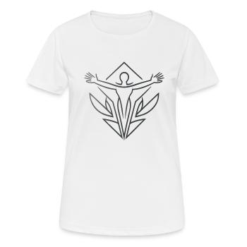 Pouvoir de manifestation en vous - T-shirt respirant Femme - blanc - Devant - AI Model Female 172 dark (172cm)