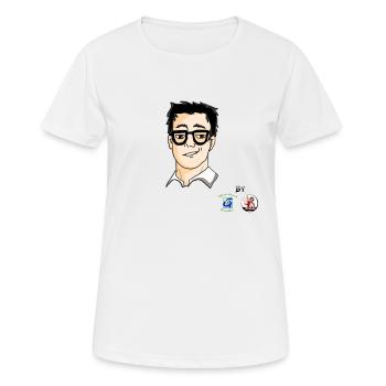iocukappa - Women's Breathable T-Shirt - white - Front - AI Model Female 172 dark (172cm)