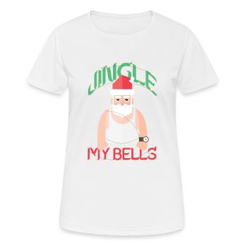 Redneck Weihnachtsmann Jingle My Bells - Frauen T-Shirt atmungsaktiv - Weiß - Vorne - AI Model Female 172 dark (172cm)