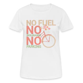 Fahrradfahrer Umweltfreundliches Fahrrad Nein - Frauen T-Shirt atmungsaktiv - Weiß - Vorne - AI Model Female 172 dark (172cm)