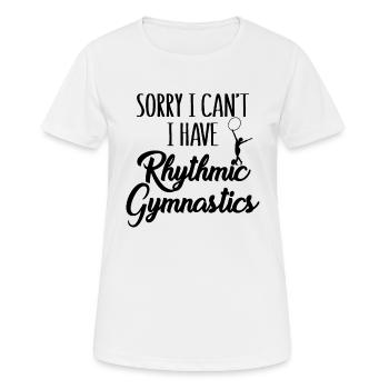 Turner Tut mir leid, ich kann keine rhythmische Gymnastik haben - Frauen T-Shirt atmungsaktiv - Weiß - Vorne - AI Model Female 172 dark (172cm)