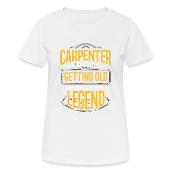 Schreiner Geschenkidee Schreiner Ich bekomme nicht - Frauen T-Shirt atmungsaktiv - Weiß - Vorne - AI Model Female 172 dark (172cm)