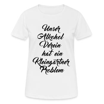 Kleingärtner Verein - Frauen T-Shirt atmungsaktiv - Weiß - Vorne - AI Model Female 172 dark (172cm)