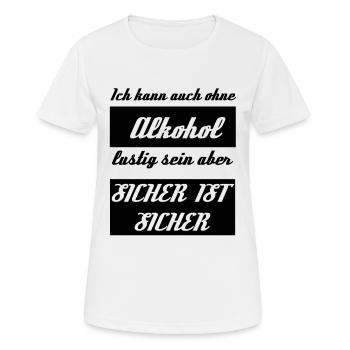 alkohol - Frauen T-Shirt atmungsaktiv - Weiß - Vorne - AI Model Female 172 dark (172cm)