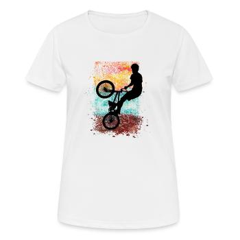 BMX - T-shirt respirant Femme - blanc - Devant - AI Model Female 172 dark (172cm)