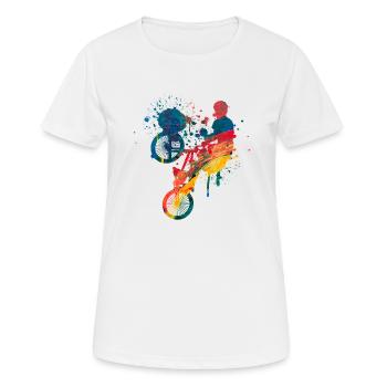 Bmx - T-shirt respirant Femme - blanc - Devant - AI Model Female 172 dark (172cm)