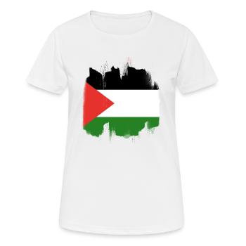 Palästina - Frauen T-Shirt atmungsaktiv - Weiß - Vorne - AI Model Female 172 dark (172cm)