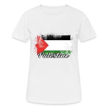 Palestine - T-shirt respirant Femme - blanc - Devant - AI Model Female 172 dark (172cm)