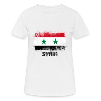 Syrien - Frauen T-Shirt atmungsaktiv - Weiß - Vorne - AI Model Female 172 dark (172cm)