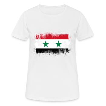 Syrien - Frauen T-Shirt atmungsaktiv - Weiß - Vorne - AI Model Female 172 dark (172cm)