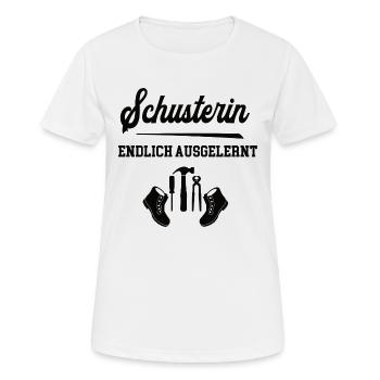 Schusterin Ausbildung Bestanden Azubi Schusterei - Frauen T-Shirt atmungsaktiv - Weiß - Vorne - AI Model Female 172 dark (172cm)