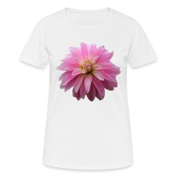 Flower Pink Pink Flower Flowers Pink Pink Flowers - Women's Breathable T-Shirt - white - Front - AI Model Female 172 dark (172cm)