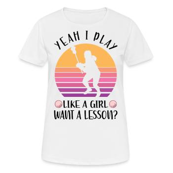 Lacrosse - T-shirt respirant Femme - blanc - Devant - AI Model Female 172 dark (172cm)