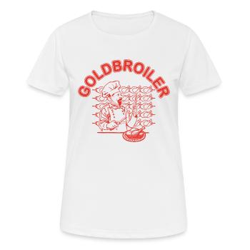 Broiler, DDR Rezepte, Goldbroiler, Osten, Design - Frauen T-Shirt atmungsaktiv - Weiß - Vorne - AI Model Female 172 dark (172cm)