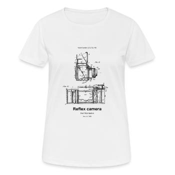 Reflex camera - Women's Breathable T-Shirt - white - Front - AI Model Female 172 dark (172cm)