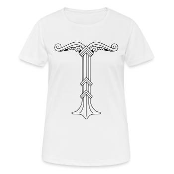 irminsul - Women's Breathable T-Shirt - white - Front - AI Model Female 172 dark (172cm)