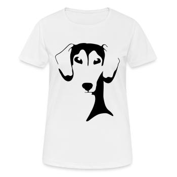 umme - Frauen T-Shirt atmungsaktiv - Weiß - Vorne - AI Model Female 172 dark (172cm)