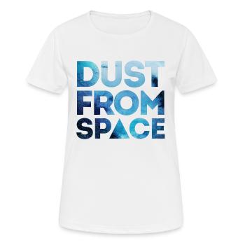 dust from space HIPSTER MOUSTACHE GEEK SWAG STYLE - Frauen T-Shirt atmungsaktiv - Weiß - Vorne - AI Model Female 172 dark (172cm)