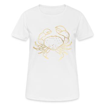 Krabbe - Frauen T-Shirt atmungsaktiv - Weiß - Vorne - AI Model Female 172 dark (172cm)