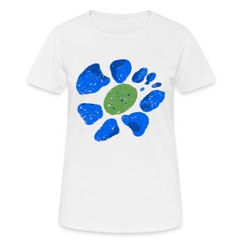Fleur Vintage - T-shirt respirant Femme - blanc - Devant - AI Model Female 172 dark (172cm)