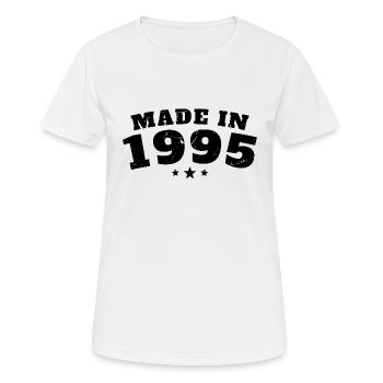 Baujahr 1995 - Frauen T-Shirt atmungsaktiv - Weiß - Vorne - AI Model Female 172 dark (172cm)