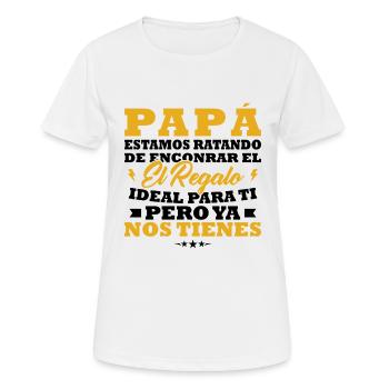 Dad, I've tried to find you the best gift - Women's Breathable T-Shirt - white - Front - AI Model Female 172 dark (172cm)