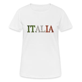 Italie Italie - T-shirt respirant Femme - blanc - Devant - AI Model Female 172 dark (172cm)
