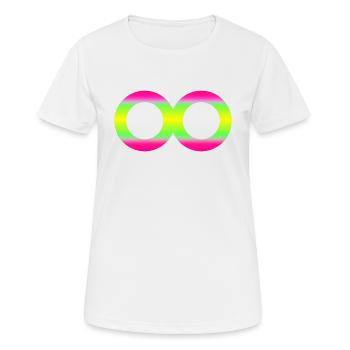 Infini Huit 1 - T-shirt respirant Femme - blanc - Devant - AI Model Female 172 dark (172cm)