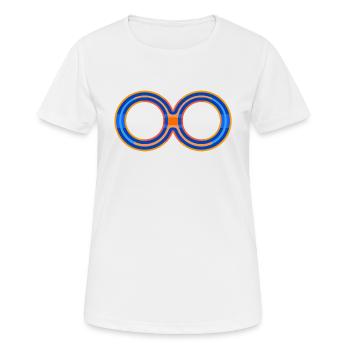 Huit Infini 10 - T-shirt respirant Femme - blanc - Devant - AI Model Female 172 dark (172cm)