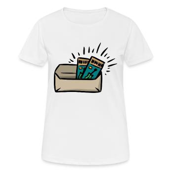 Concert billets invitation cadeau musique concert - T-shirt respirant Femme - blanc - Devant - AI Model Female 172 dark (172cm)