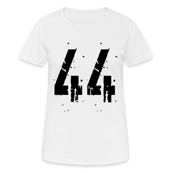 44 Nombre 44 - T-shirt respirant Femme - blanc - Devant - AI Model Female 172 dark (172cm)