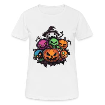 Halloween Party Figures - Women's Breathable T-Shirt - white - Front - AI Model Female 172 dark (172cm)