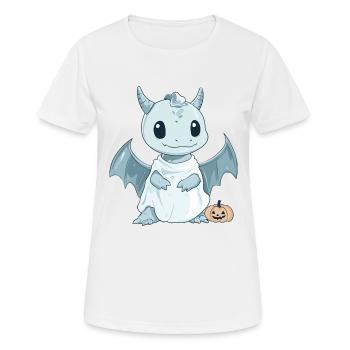 Dragon Halloween Funny Ghost - Women's Breathable T-Shirt - white - Front - AI Model Female 172 dark (172cm)