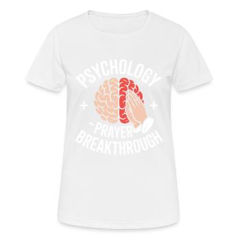 Percée de la prière en psychologie chrétienne - T-shirt respirant Femme - blanc - Devant - AI Model Female 172 dark (172cm)