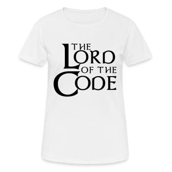 The Lord of the Code - Women's Breathable T-Shirt - white - Front - AI Model Female 172 dark (172cm)