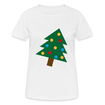 Sapin de Noël pour un Noël laid - T-shirt respirant Femme - blanc - Devant - AI Model Female 172 dark (172cm)