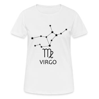 Horoscope Virgo constellation Virgo - Women's Breathable T-Shirt - white - Front - AI Model Female 172 dark (172cm)
