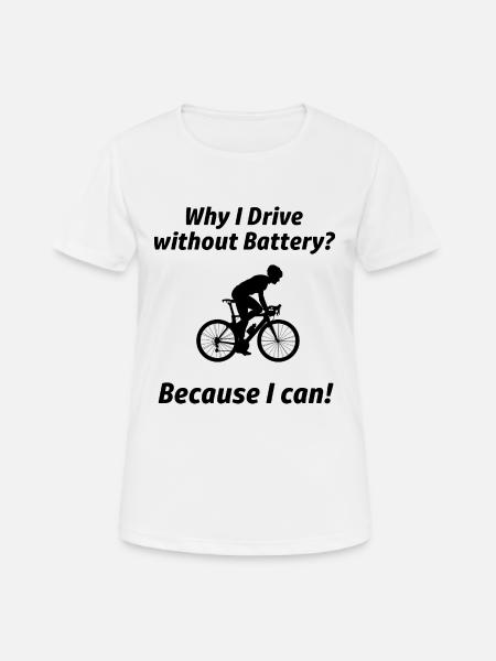 Vélo vélo VTT - T-shirt respirant Femme - blanc