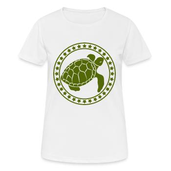 Tortue / Reptile - Reptile - T-shirt respirant Femme - blanc - Devant - AI Model Female 172 dark (172cm)