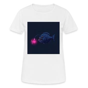 Fascinating deep-sea angler: The shining mystery - Women's Breathable T-Shirt - white - Front - AI Model Female 172 dark (172cm)