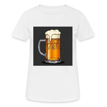 Bierkrugliebe – Zwischen Tradition und Trend - Frauen T-Shirt atmungsaktiv - Weiß - Vorne - AI Model Female 172 dark (172cm)