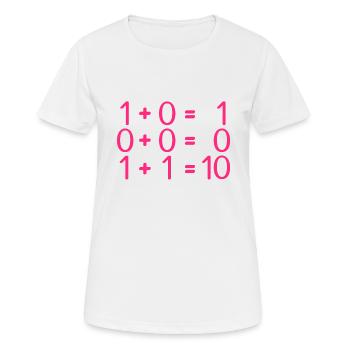 Programmeurs de règles en informatique - T-shirt respirant Femme - blanc - Devant - AI Model Female 172 dark (172cm)