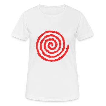 Croissance et expansion des symboles en spirale - T-shirt respirant Femme - blanc - Devant - AI Model Female 172 dark (172cm)
